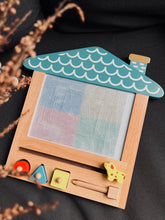 Load image into Gallery viewer, Erasable House Drawing Board (Blue / Yellow)