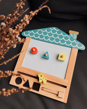 Load image into Gallery viewer, Erasable House Drawing Board (Blue / Yellow)