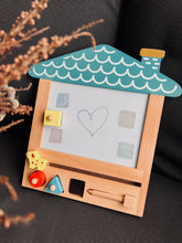 Load image into Gallery viewer, Erasable House Drawing Board (Blue / Yellow)