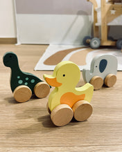 Load image into Gallery viewer, Animal Push Toys on Wheels (3 types)