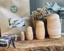 Load image into Gallery viewer, DIY Paint Kit / Party Pack - Stacking Dolls
