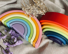Load image into Gallery viewer, Small Rainbow Stacker - 3 Types (Rainbow/ Burgundy/ Pastel)