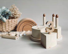 Load image into Gallery viewer, Wooden Cake - DIY Paint Set