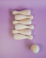 Load image into Gallery viewer, Natural Bowling Set