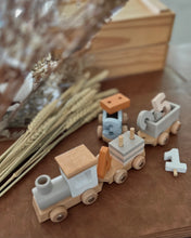 Load image into Gallery viewer, Wooden Birthday Train