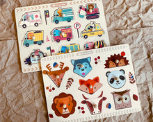 Load image into Gallery viewer, Knob Puzzle (Marine/ Fruit/ Veg/ Vehicles/ Shapes)