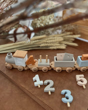 Load image into Gallery viewer, Wooden Birthday Train