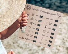 Load image into Gallery viewer, Timbertots Scavenger Hunt Boards (3 Designs - Beach / Nature / Indoor)