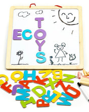 Load image into Gallery viewer, Double-sided Drawing Board (with magnetic Alphabet set & pens)