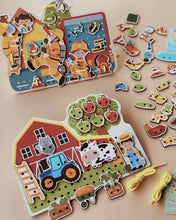 Load image into Gallery viewer, Threading Board Game - Farm/ Fire Fighter Rescue