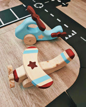 Load image into Gallery viewer, Wooden Natural Aircrafts ~ Plane & Helicopter