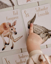 Load image into Gallery viewer, Modern Monty Animal Alphabet Flash Cards (2 Types)