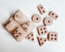 Load image into Gallery viewer, Wooden Shape Stackers (2 Types: Mixed Wood & Raw Wood)