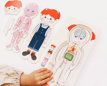 Load image into Gallery viewer, My Body Puzzle (Boy/Girl) with Book Option