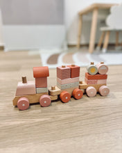 Load image into Gallery viewer, Baby Stacking Train ~ Pastel Pink