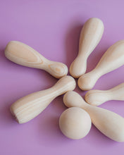 Load image into Gallery viewer, Natural Bowling Set
