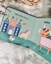 Load image into Gallery viewer, Baby Touch (small) - 6 Titles ~ Hello Daddy, Hello Mummy, Unicorns, Dinosaurs, Shapes, Colours