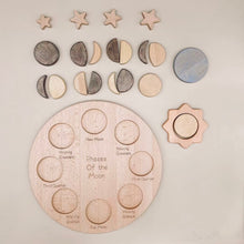 Load image into Gallery viewer, Montessori Moon Puzzle - Phases of the Moon