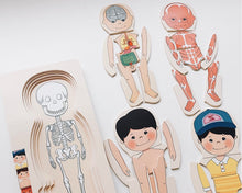 Load image into Gallery viewer, My Body Puzzle (Boy/Girl) with Book Option
