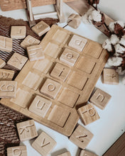 Load image into Gallery viewer, CVC Word Board (includes 3 sets of letter tiles)