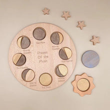Load image into Gallery viewer, Montessori Moon Puzzle - Phases of the Moon