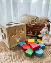 Load image into Gallery viewer, Shape Sorter with Colourful Shapes (Open Top)