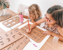 Load image into Gallery viewer, Timbertots Stencils Collection (Upper Case, Lower Case, Number)