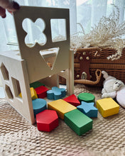 Load image into Gallery viewer, Shape Sorter with Colourful Shapes (Open Top)
