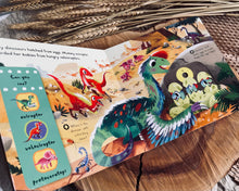 Load image into Gallery viewer, Wood carved Dinosaur Set (with book option)