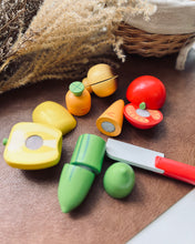Load image into Gallery viewer, Mini Play Food Cutting Sets (Vegetables/ Fruits/Protein)