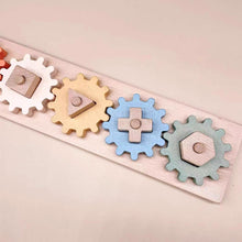 Load image into Gallery viewer, Rainbow Gear Shapes Puzzle