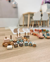 Load image into Gallery viewer, Baby Stacking Train ~ Pastel Pink