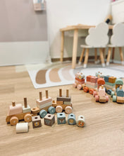 Load image into Gallery viewer, Baby Stacking Train ~ Pastel Pink