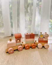 Load image into Gallery viewer, Baby Stacking Train ~ Pastel Pink