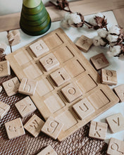 Load image into Gallery viewer, CVC Word Board (includes 3 sets of letter tiles)