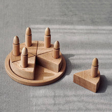 Load image into Gallery viewer, Mini Wooden Cake with Candles