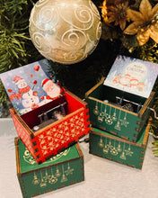 Load image into Gallery viewer, *NEW* Christmas Musical Box ~ Hand cranked