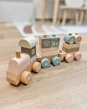 Load image into Gallery viewer, Baby Stacking Train ~ Pastel Pink