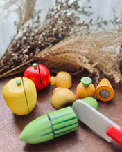 Load image into Gallery viewer, Mini Play Food Cutting Sets (Vegetables/ Fruits/Protein)