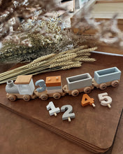 Load image into Gallery viewer, Wooden Birthday Train