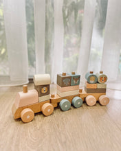 Load image into Gallery viewer, Baby Stacking Train ~ Pastel Pink