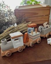 Load image into Gallery viewer, Wooden Birthday Train