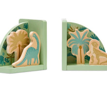 Load image into Gallery viewer, Dinosaur Wooden Bookends