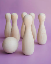 Load image into Gallery viewer, Natural Bowling Set