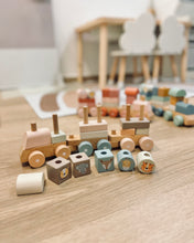 Load image into Gallery viewer, Baby Stacking Train ~ Pastel Pink