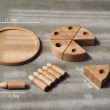 Load image into Gallery viewer, Mini Wooden Cake with Candles