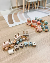Load image into Gallery viewer, Baby Stacking Train ~ Pastel Pink