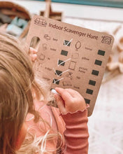 Load image into Gallery viewer, Timbertots Scavenger Hunt Boards (3 Designs - Beach / Nature / Indoor)