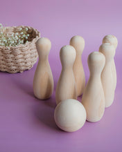 Load image into Gallery viewer, Natural Bowling Set