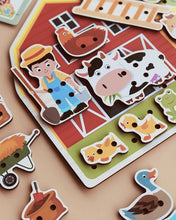 Load image into Gallery viewer, Threading Board Game - Farm/ Fire Fighter Rescue